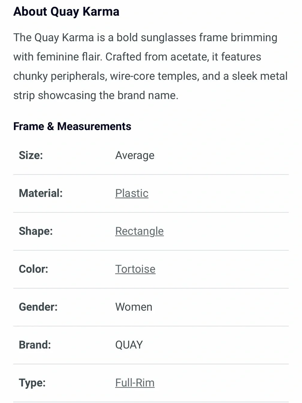 Quay Sunglasses - KARMA Tortoiseshell Frame with Brown Lenses